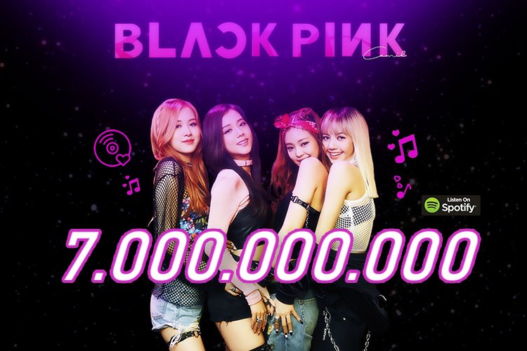 Spotify Mencatat BLACKPINK Sebagai Girl Group  Pertama Mencapai Angka Streaming 7 Miliar